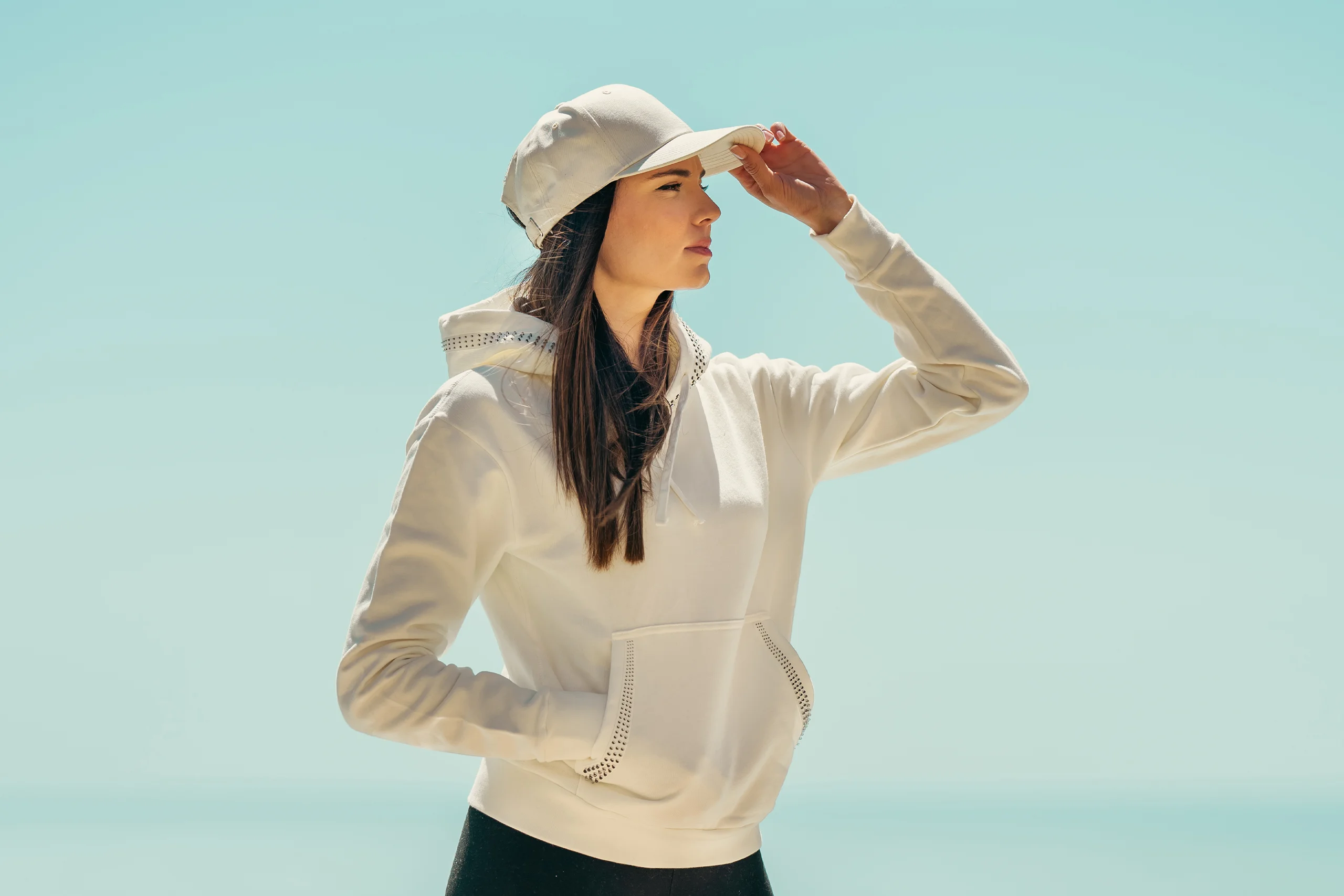 HOODIE FUSION 3D BLANC FEMME variation