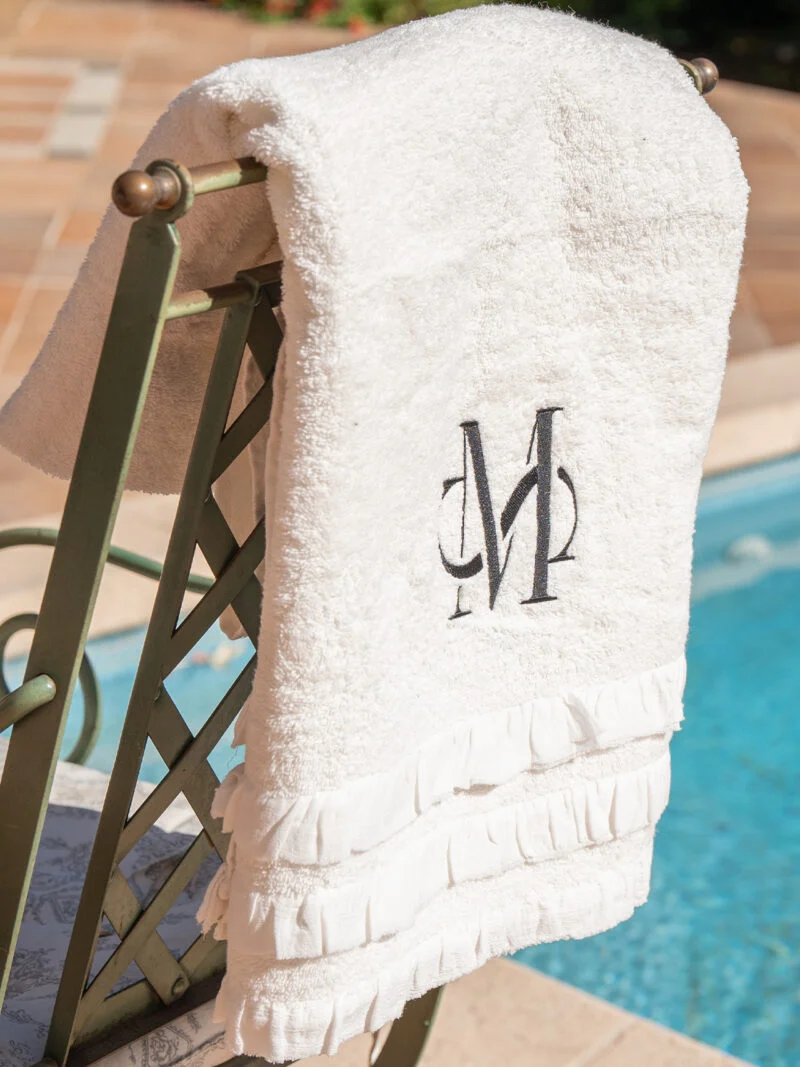 SERVIETTE ELEGANCE MEDITERRANEE BLANC list