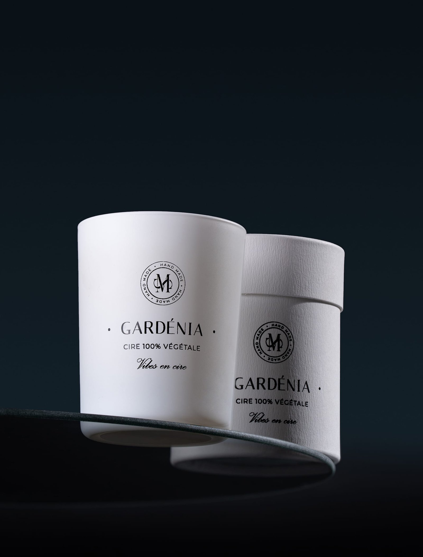 PURE GLOW GARDÉNIA Bougie Artisanale en Cire Végétale Authentique 269